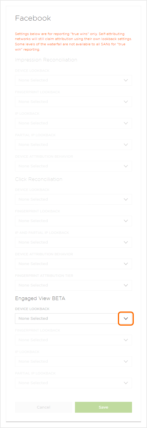 Postback Settings