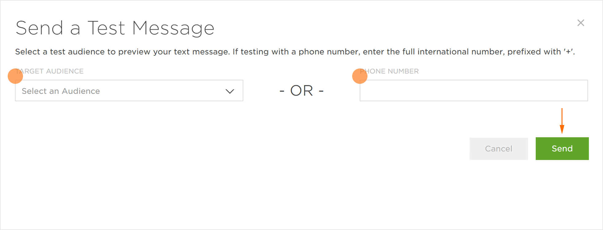 Send Test Message