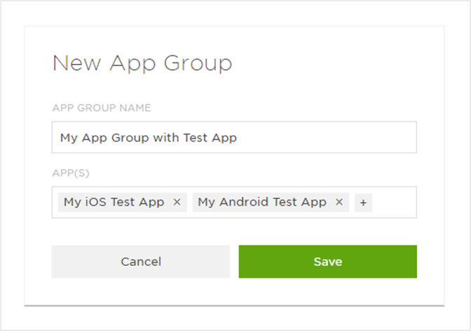 Create Test App Group