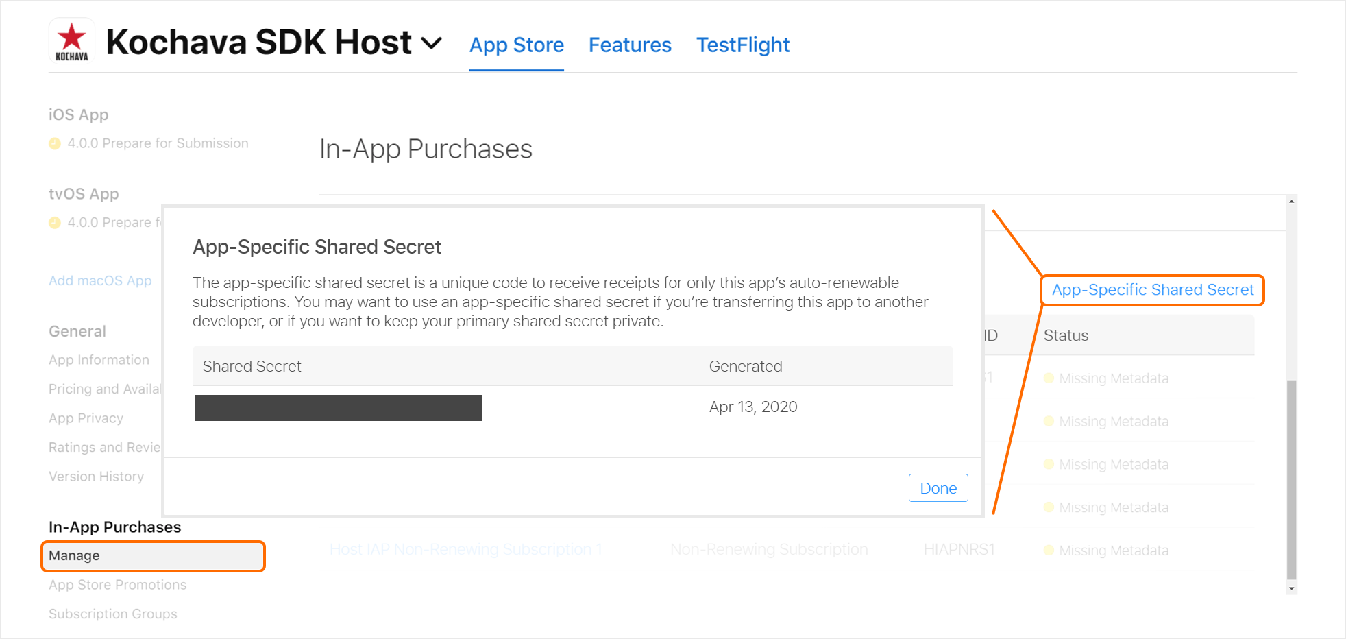 App Store App Secret