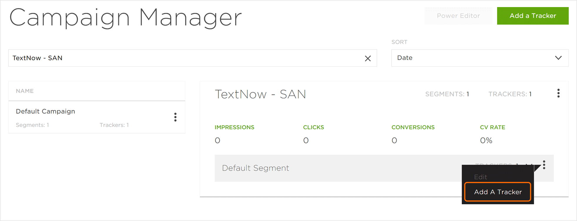Add a Tracker