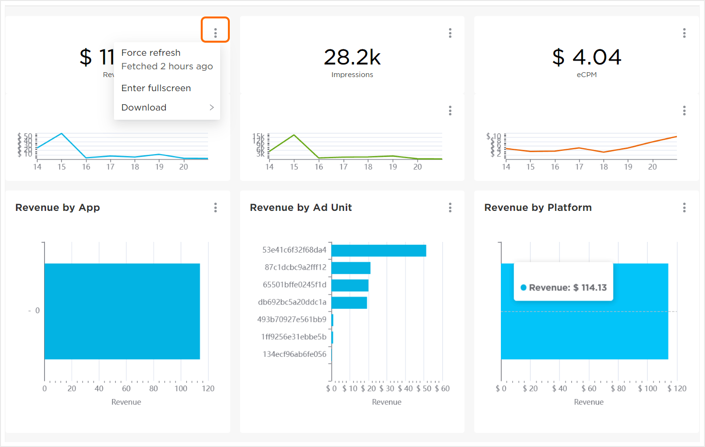 Data Display Settings