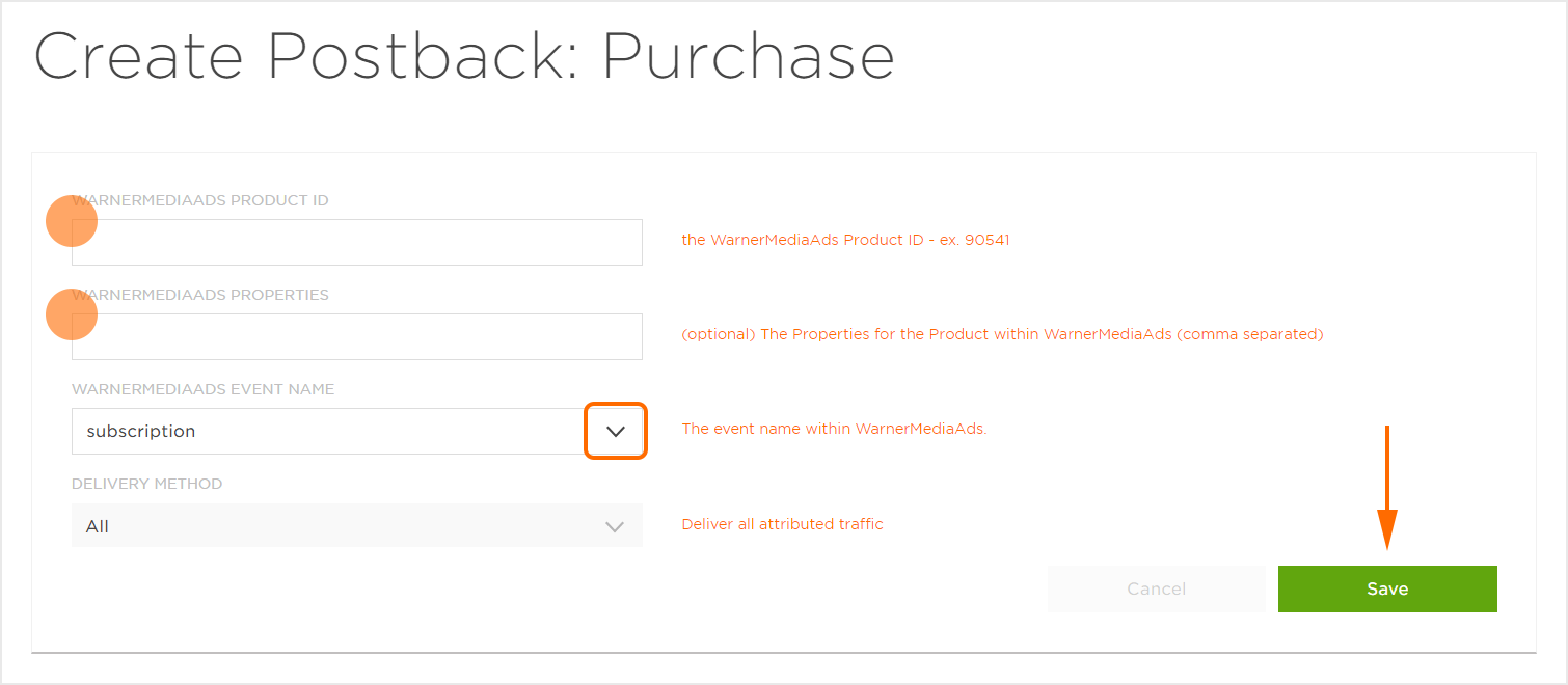 Reengagement Postback Settings