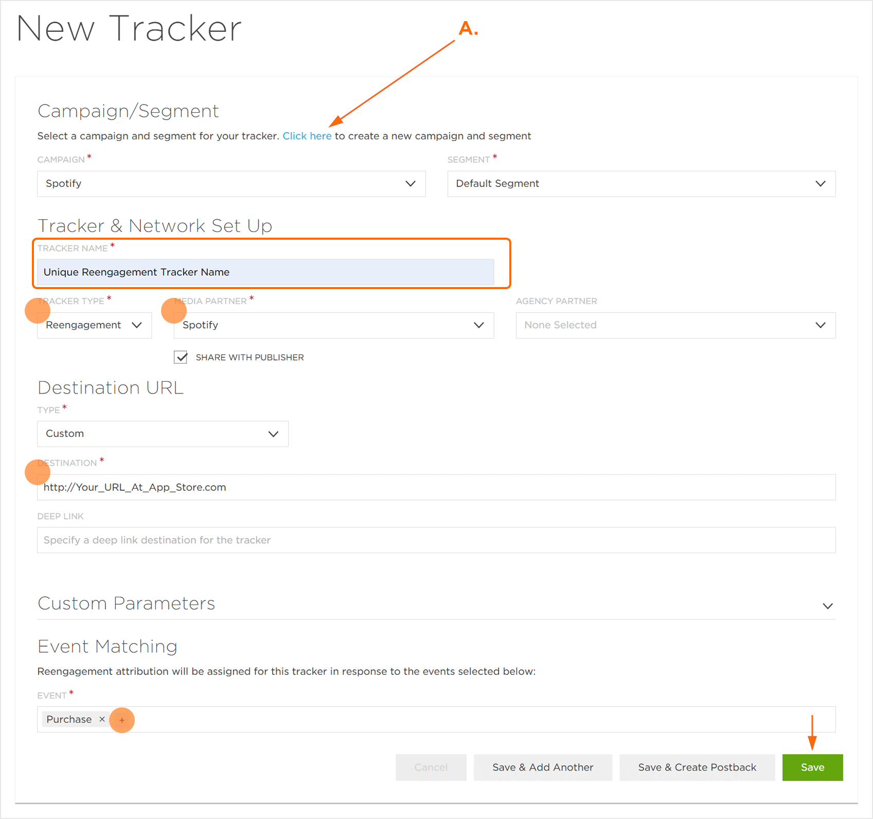 Spotify Reengagement Tracker Settings