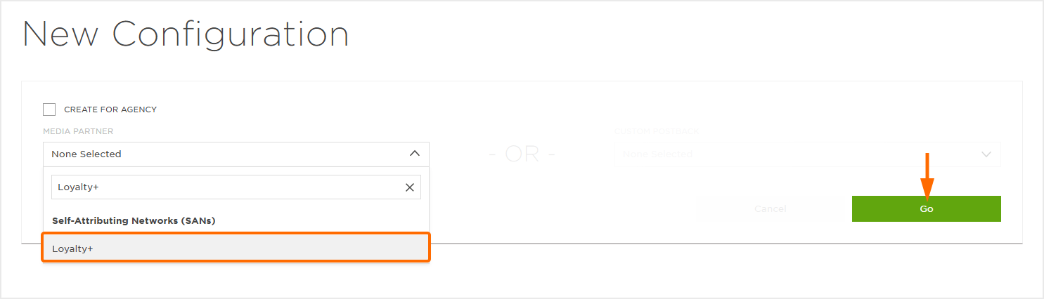 Add a Postback